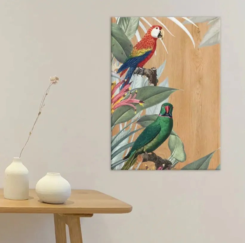 Рисуване Red & Green Parrots Μ