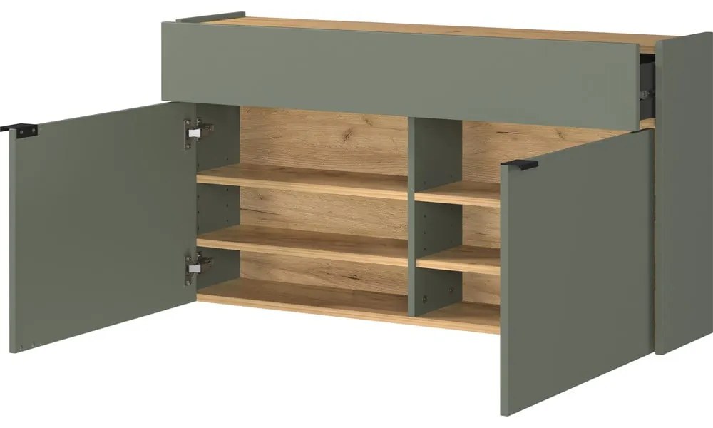 Светлозелено шкафче 110x57x22 cm Ameca – Germania