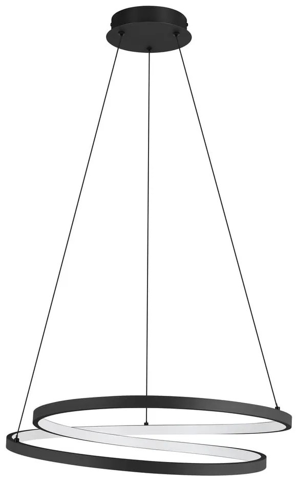 Черно LED висящо осветително тяло ø 55 cm RUOTALE – EGLO