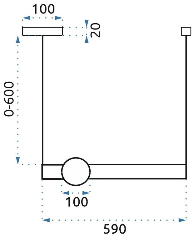 Пендел LED White Gold APP477-CP