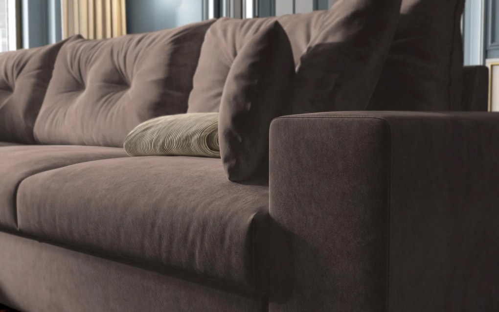 Разтегателен ъглов диван Рим