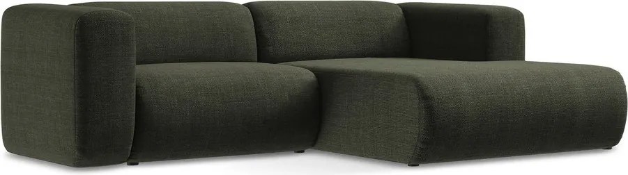 Зелен ъглов диван (десен ъгъл) Ekahi – Makamii