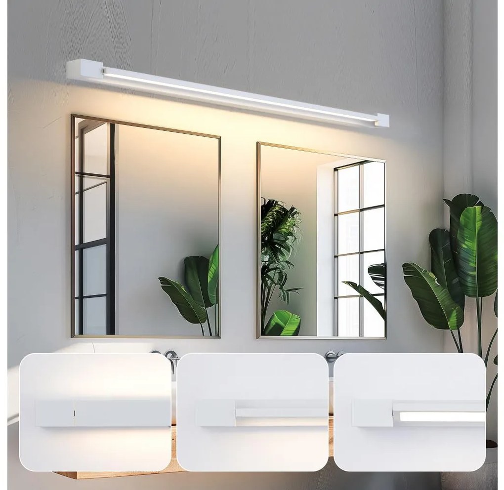 Brilagi-LED Осветително тяло за огледало за баня AQUA LINE LED/36W/230V 120 cm IP44 бяло