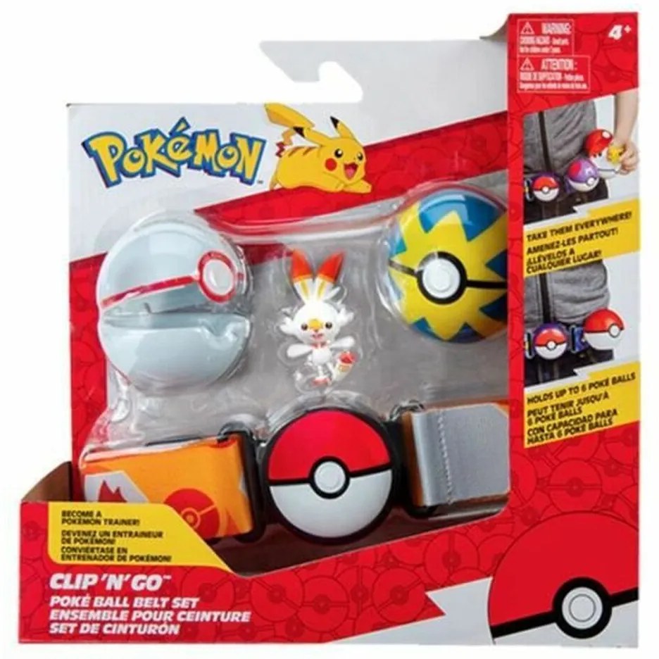 Playset Pokémon Clip Belt 'n' Go - Scorbunny