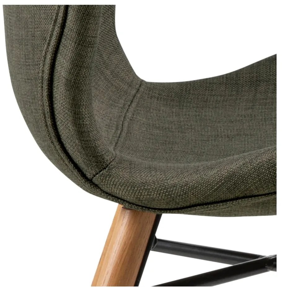 Зелени тапицирани трапезни столове в комплект 2 бр. Batilda – Actona