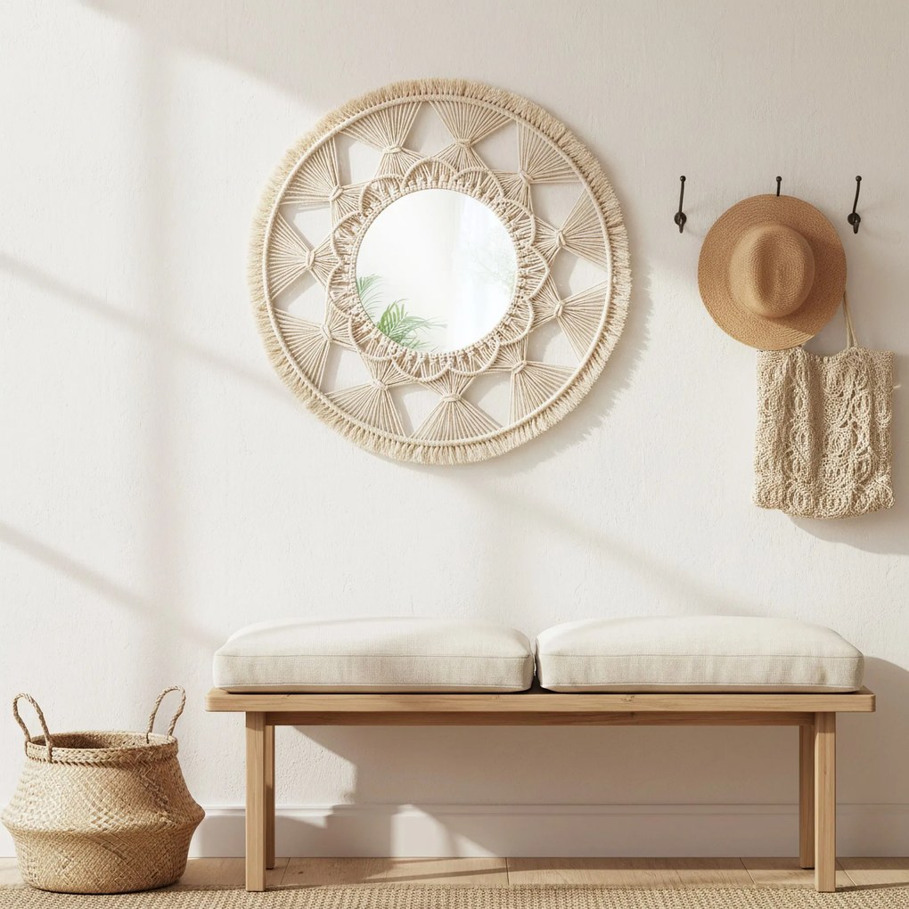 Бохо стенно огледало 65CM 322050