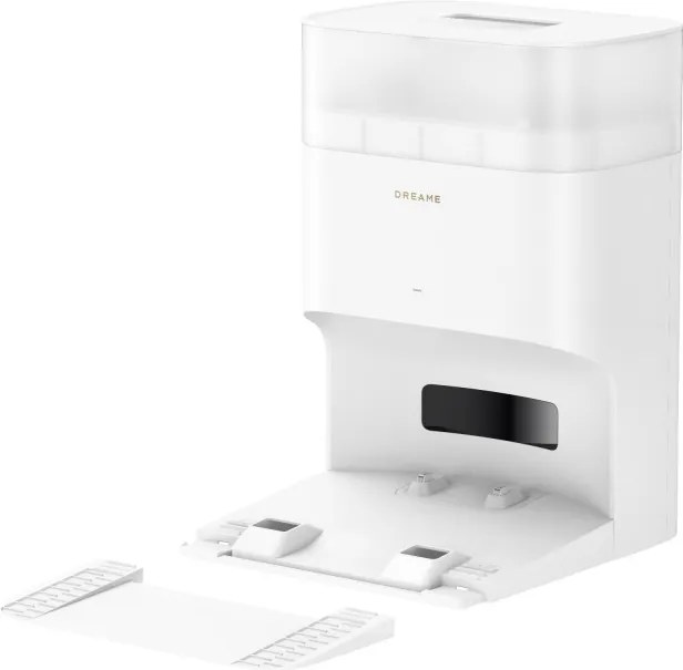 Прахосмукачка робот Dreame L10s Plus RLL42SD, 7000 Pa, 5200 mAh, 60W, До 145 м2, Станция за зареждане и автоматично изпразване, Автономия 155 мин, Бял