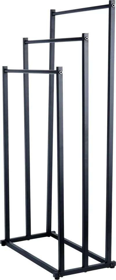 Метална стойка за хавлии за баня на 3 нива