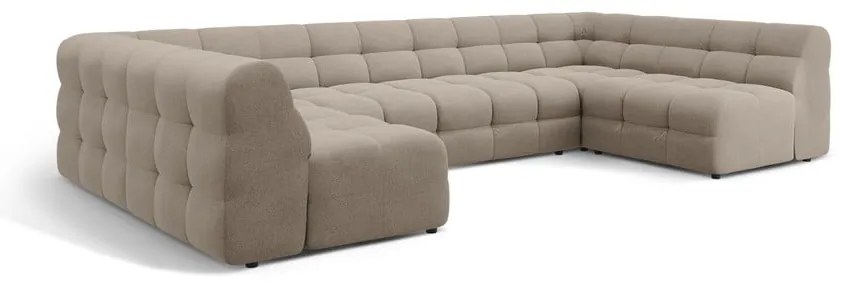 Кафяв ъглов диван (U форма) Kendal – Micadoni