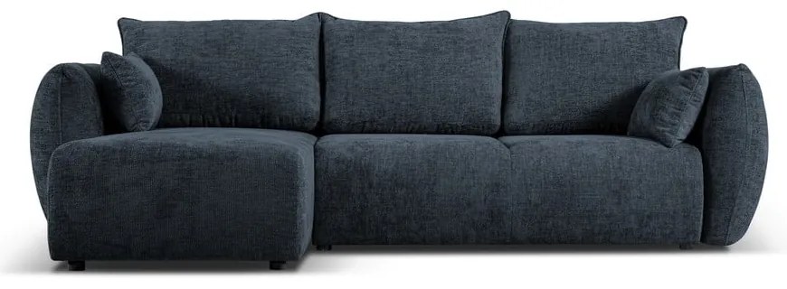 Тъмносин ъглов диван (ляв ъгъл) Matera - Cosmopolitan Design