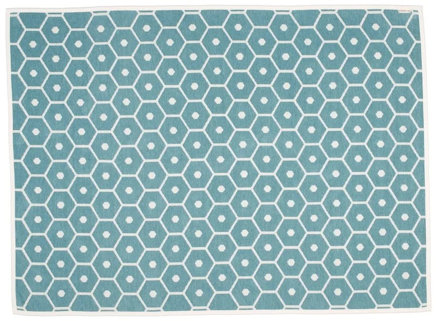 Тюркоазено одеяло със смес от вълна 140x180 cm Honey Turquoise – Pappelina
