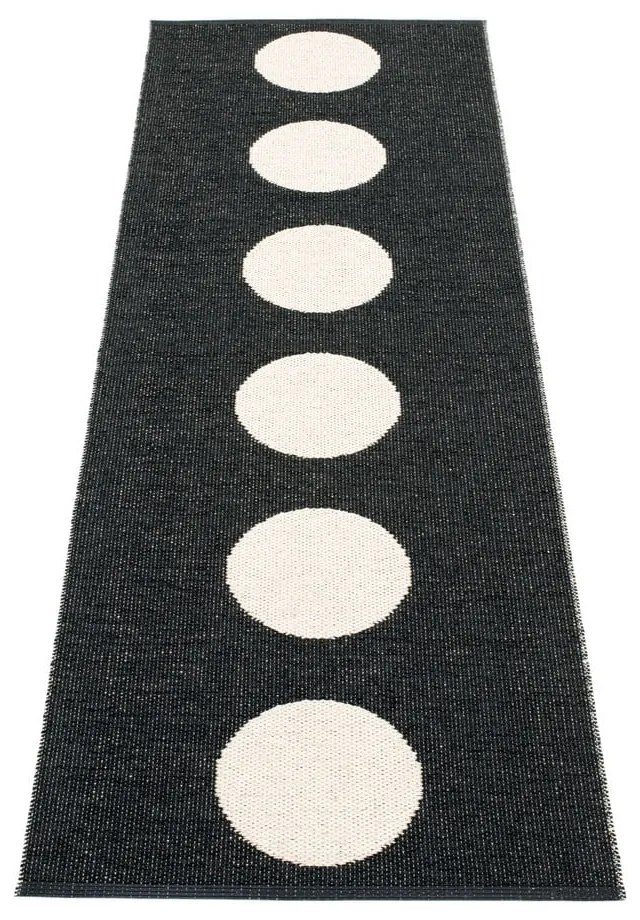 Черно-бяла пътека за открито и закрито 70x225 cm Vera Black – Pappelina