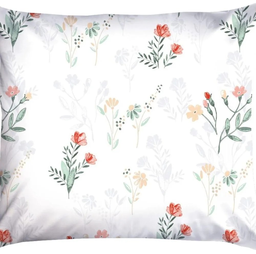 Обръщаемо спално бельо от висококачествен памук с флорален мотив Ширина: 140 см | Дължина: 200 см