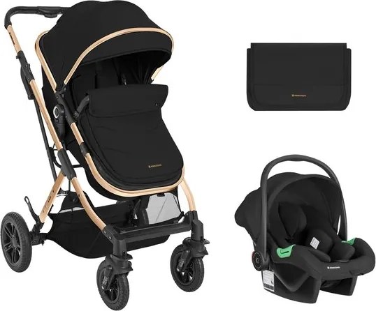 Бебешка количка 3в1 Kaia KIKKABOO - Black
