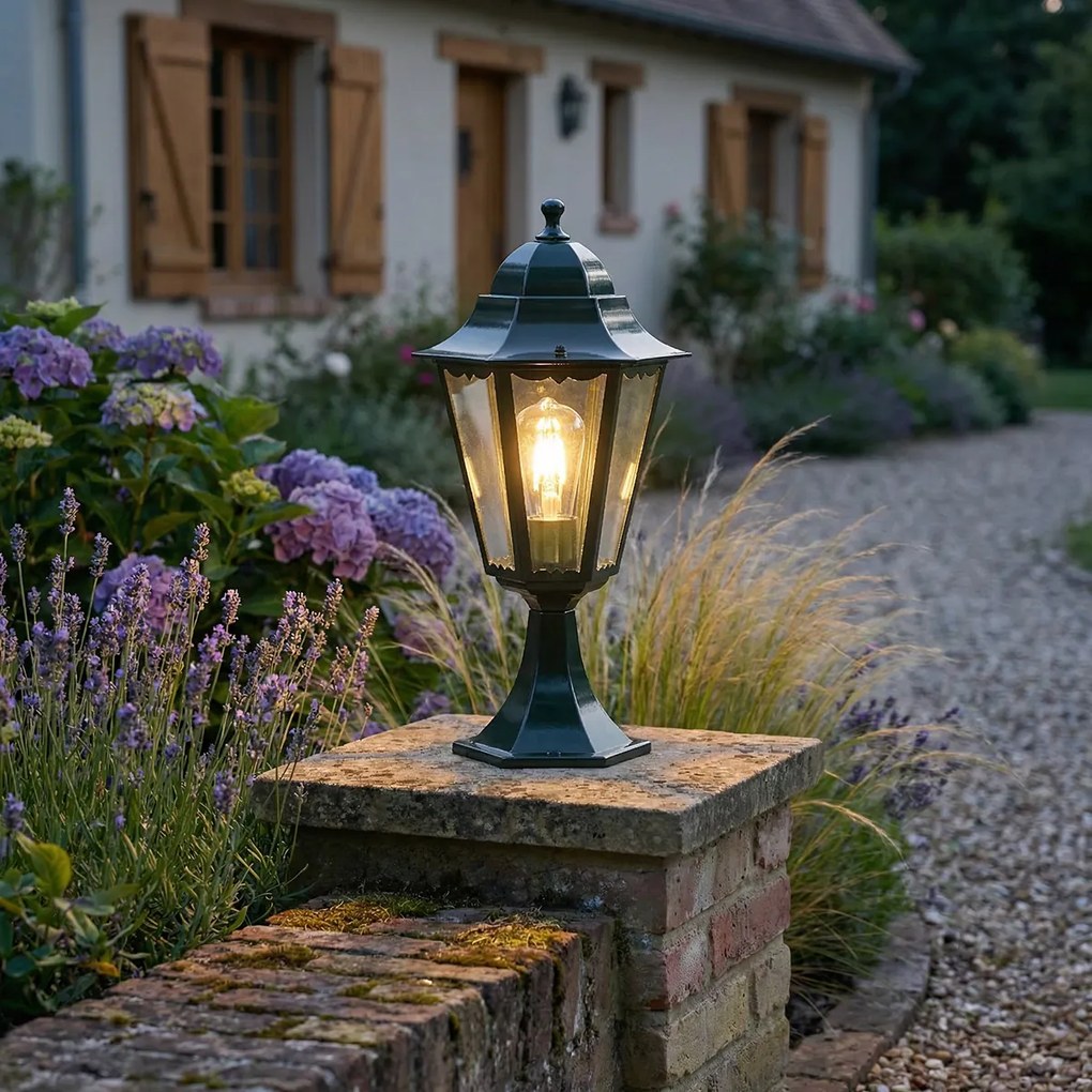 Класическа основа за външен фенер тъмнозелен IP44 - Ню Орлиънс