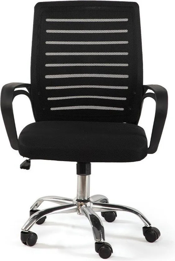 Черен тапициран офис стол Evon – Bonami Essentials