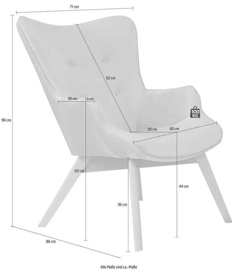 Кадифено кресло лавандула Niko – Ropez