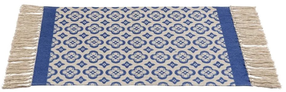 Синьо-бежова постелка за баня 50x80 cm Presa - Wenko