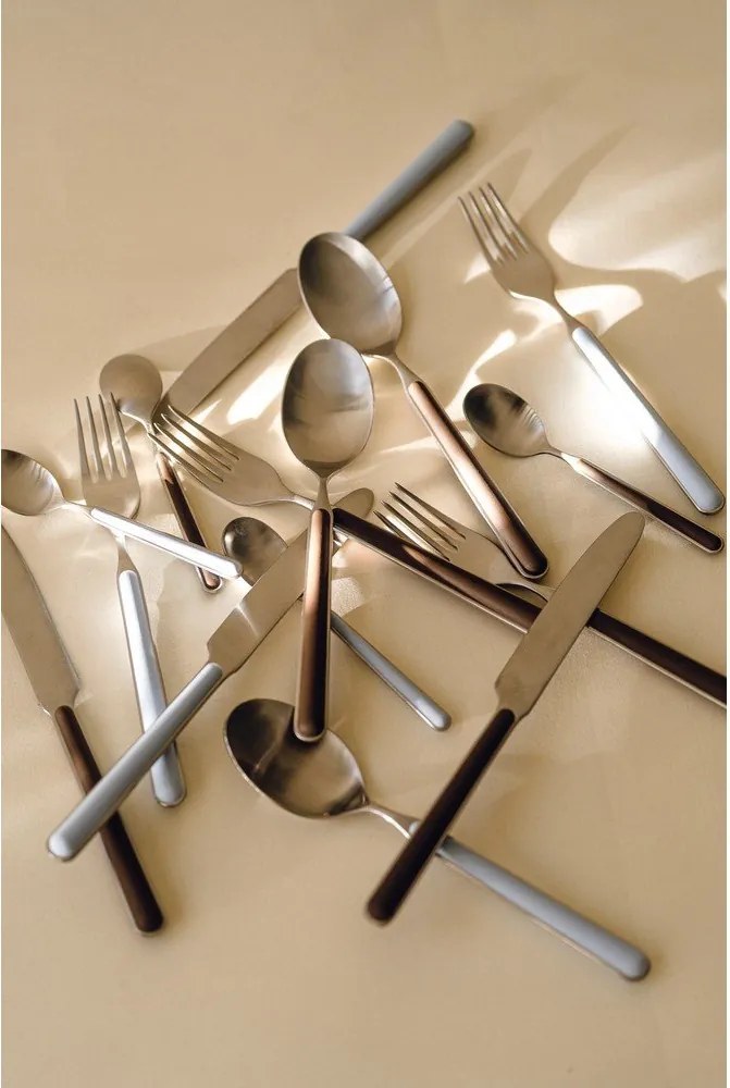 Светложълт/в сребрист цвят прибори за хранене 4 бр. от неръждаема стомана за 1 човек Noli – noo.ma