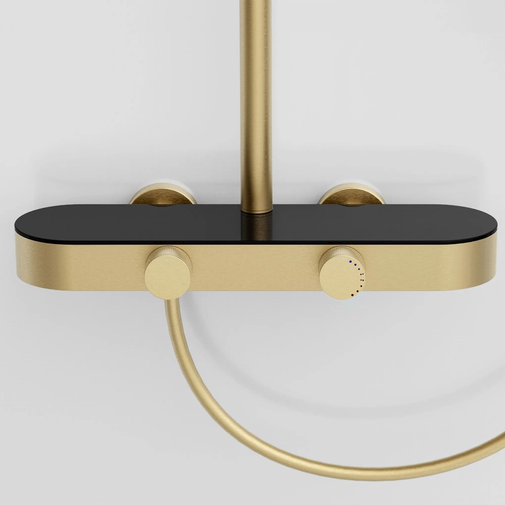 Комплект за душ Rea Creo Brush Gold