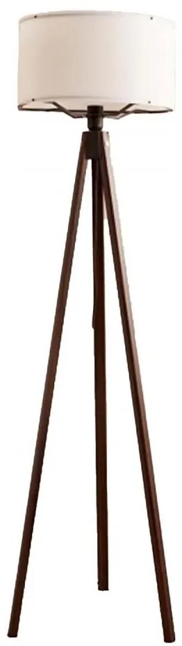 Подова лампа AYD 1xE27/40W/230V кафява/бяла