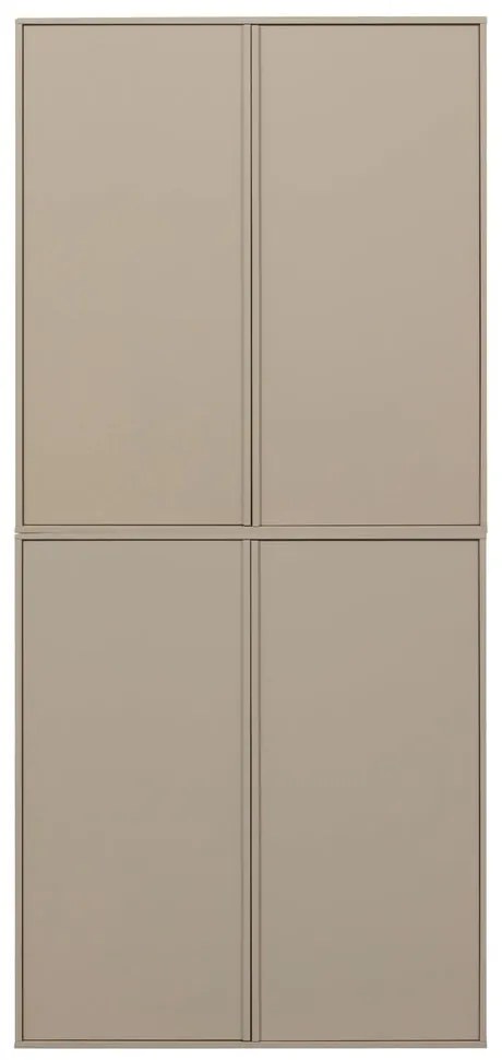 Кремав модулен гардероб от борова дървесина 100x220 cm Daily – vtwonen