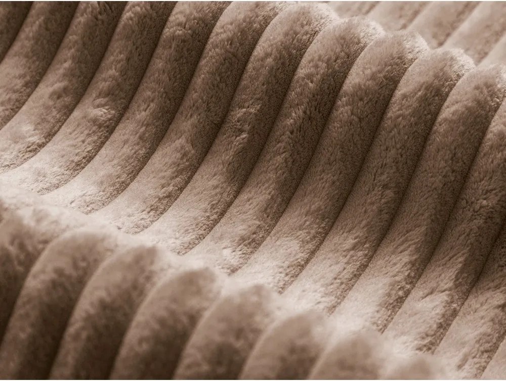 Кафяво тапицирано двойно легло с място за съхранение и включена подматрачна рамка 200x200 cm Martina – Micadoni