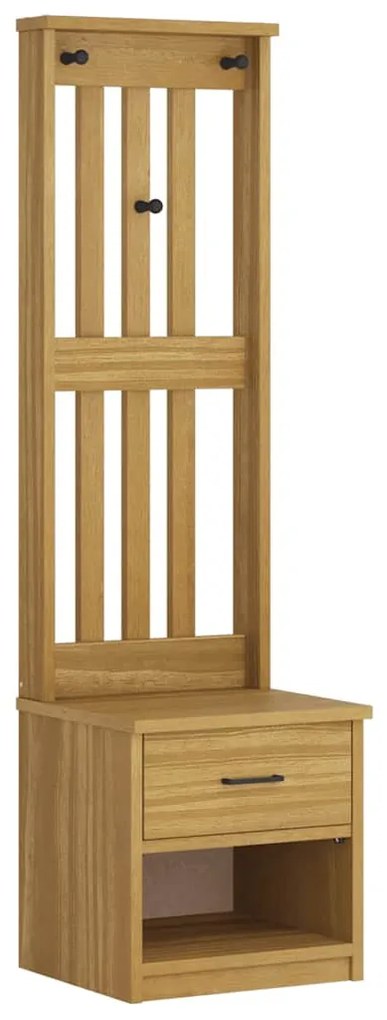 4010482 vidaXL L Дърво за антре SANDNES 45x40x159,5 cm масивна дървесина бор