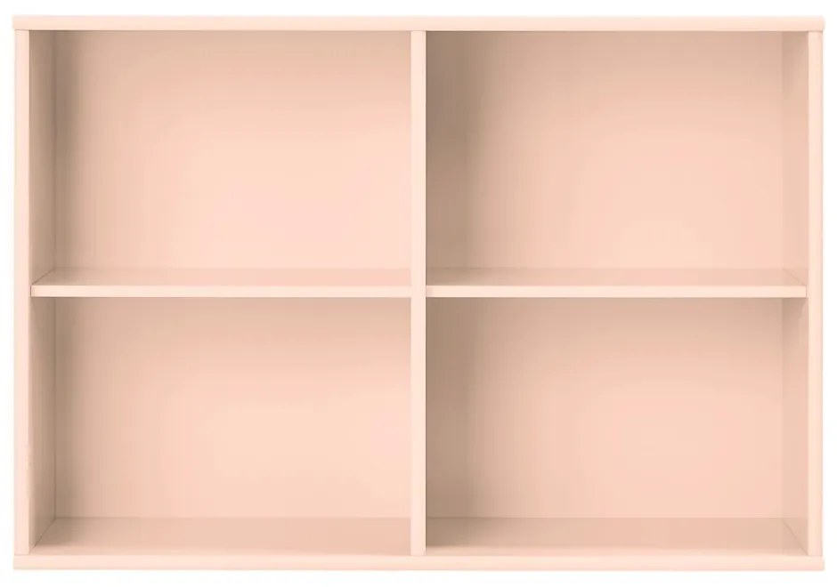 Светлорозова висяща библиотека 89x61x32,5 cm Mistral – Hammel Furniture