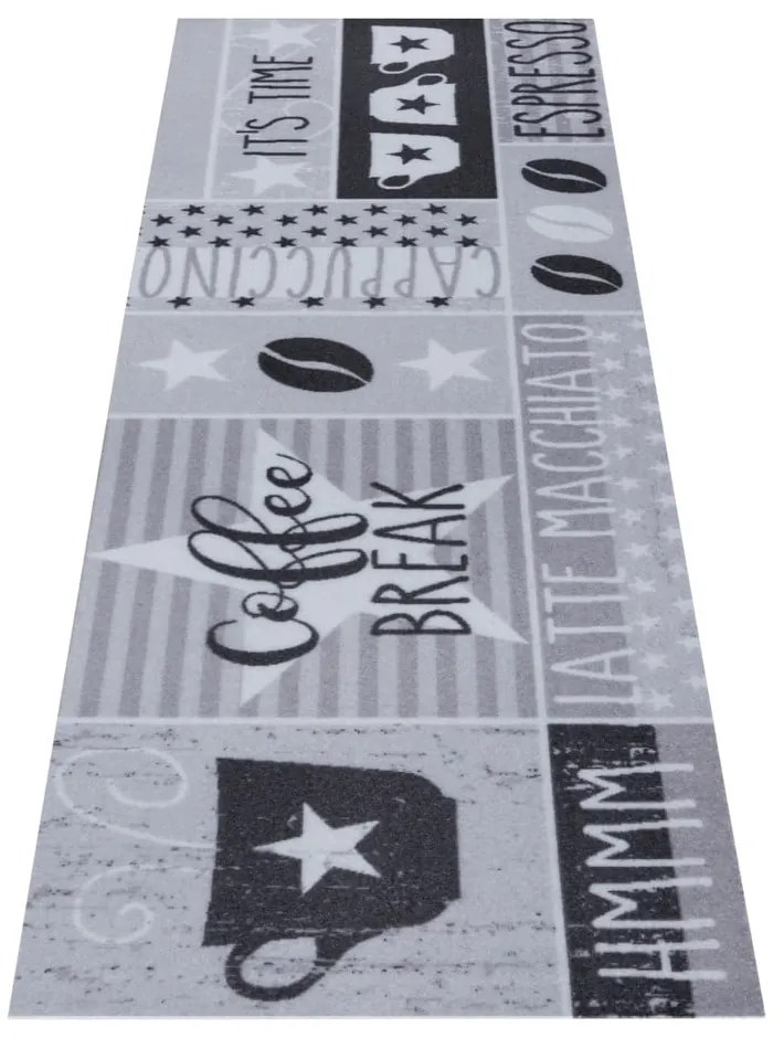 Сив килим 50x150 cm Its Time for Espresso - Hanse Home