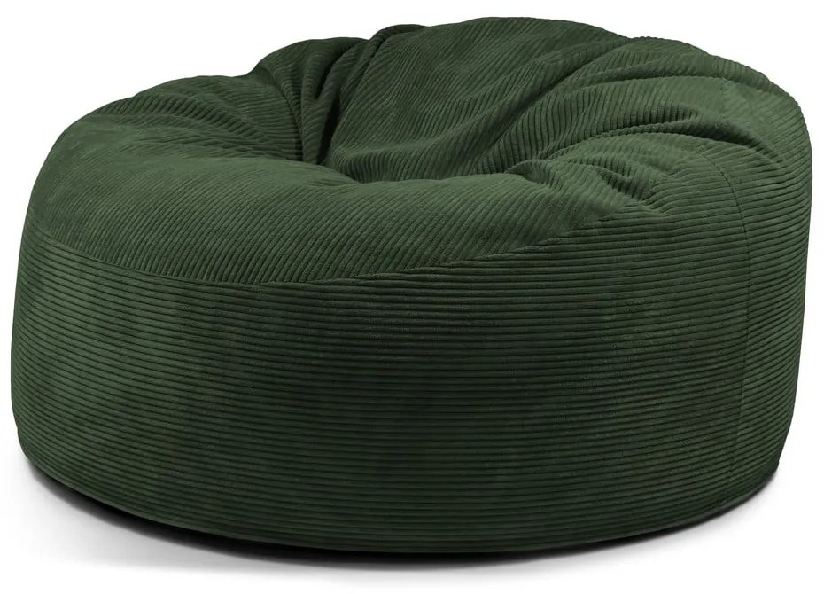 Зелен пуф от рипсено кадифе Om 135 – SLOWDOWN