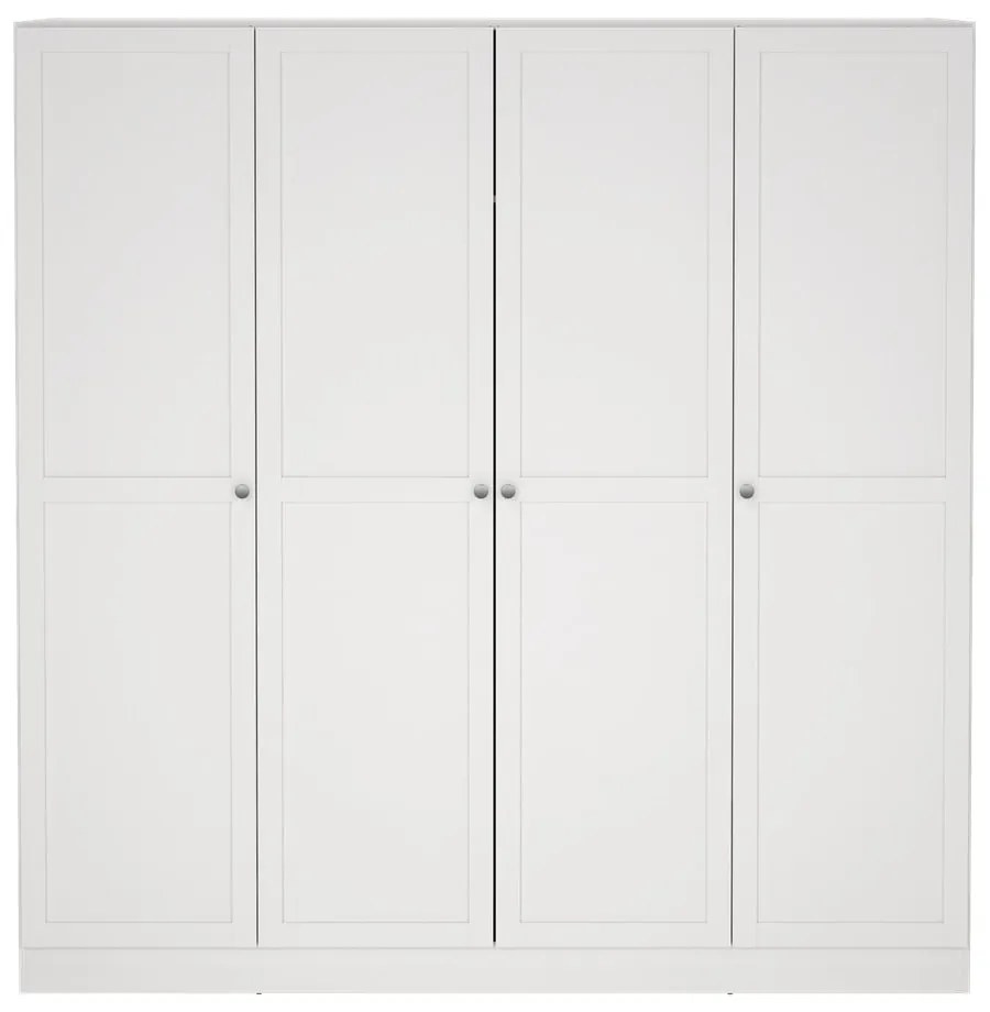 Бял гардероб 195,5x200 cm Billund - Tvilum