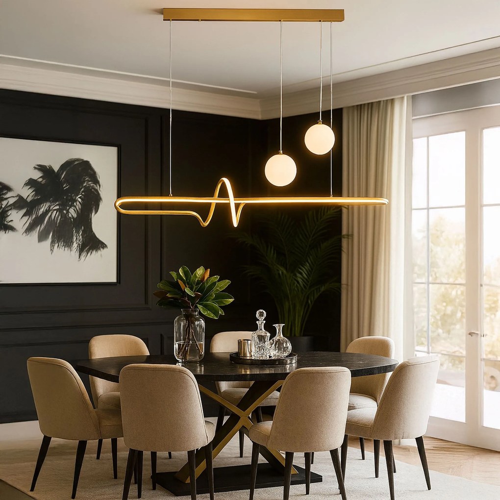 Лампа LED LHJ039-CP BRUSH GOLD