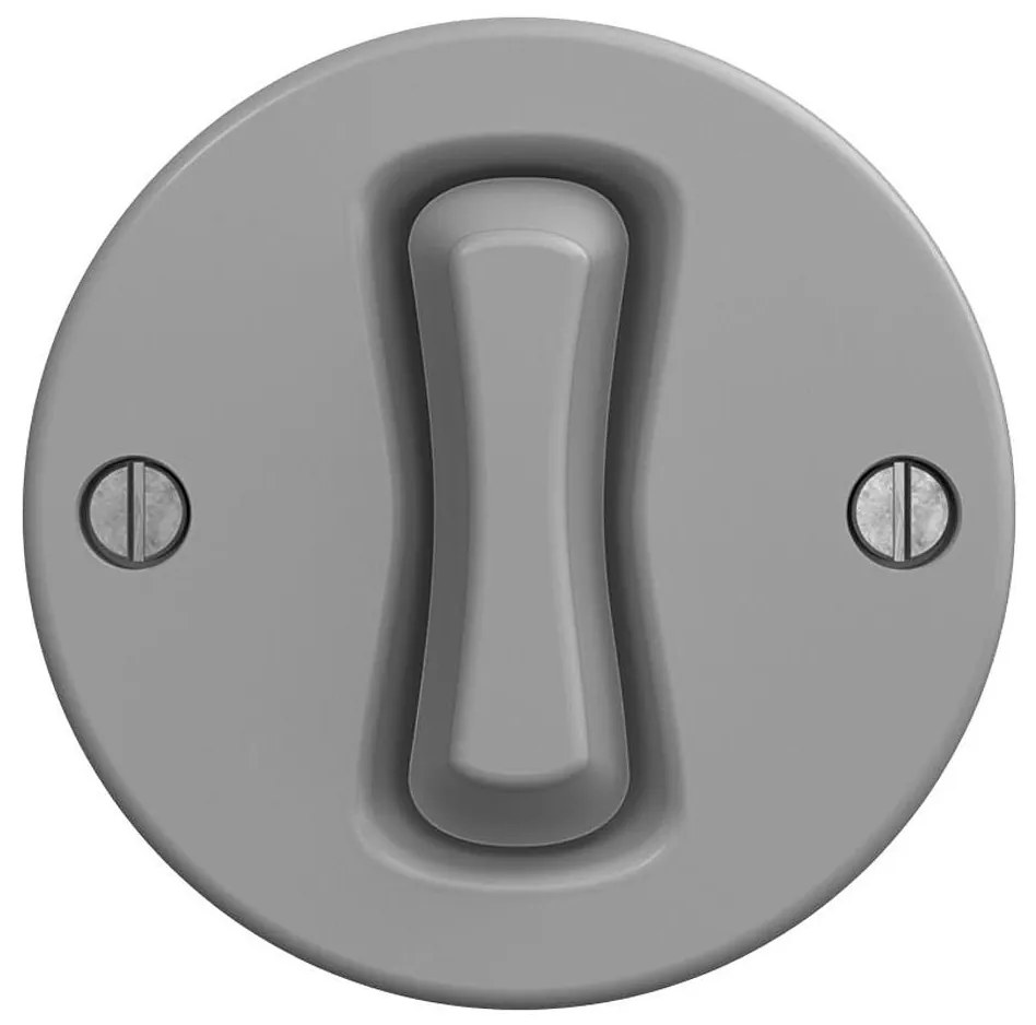 Kliklap - Ретро стълбищен ключ без рамка №6 сив