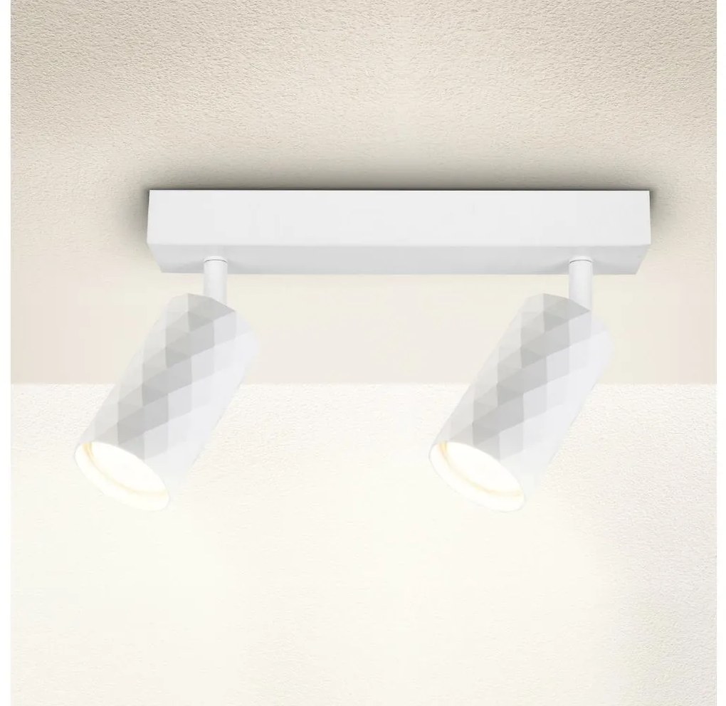 Brilagi - Точково осветително тяло SELE DIAMANT 2xGU10/30W/230V бяло