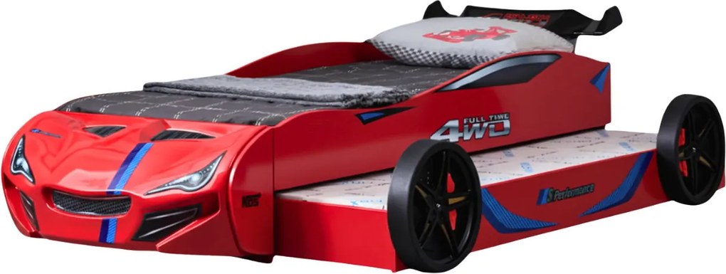 Детско легло кола Turbo GT Duo-червен