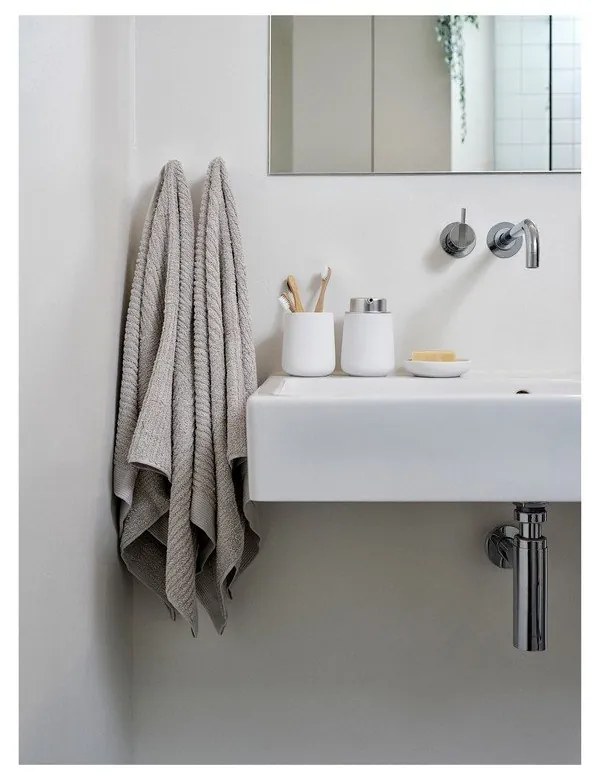 Сива памучна кърпа 100x50 cm Classic - Zone