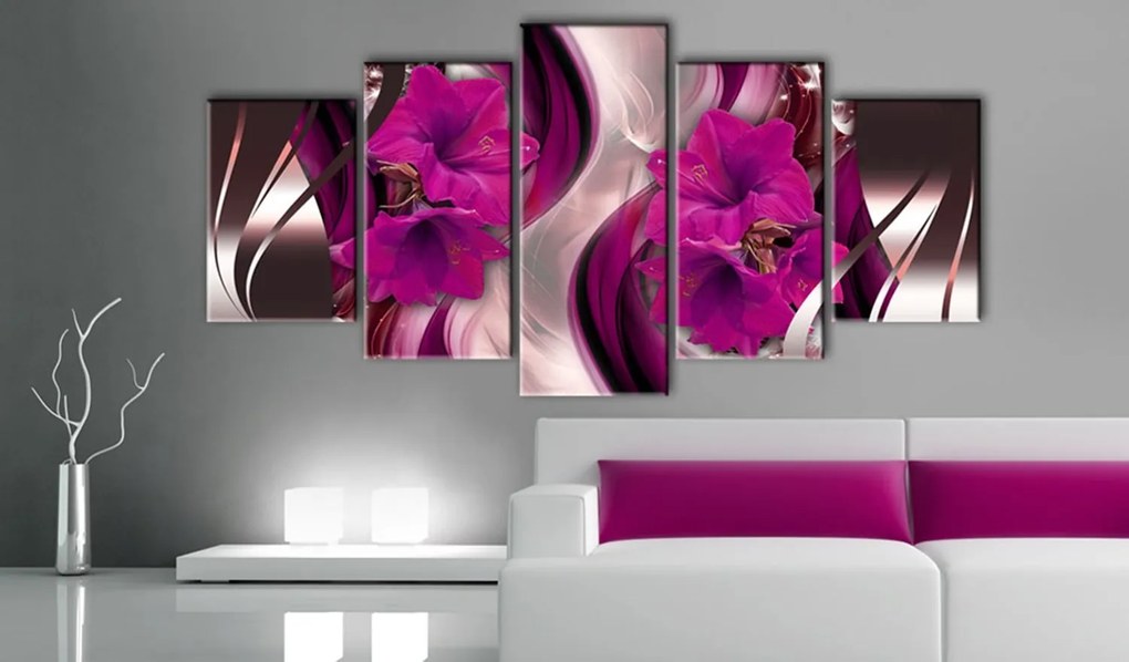 Печат върху платно - Fuchsia Evening 100x50