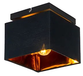 Модерна таванна лампа черна със злато - VT