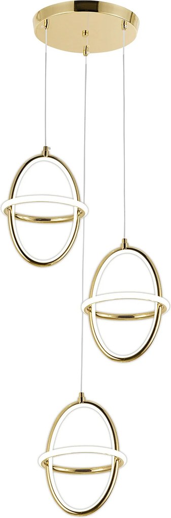 Висяща LED лампа G064-3CPR Gold