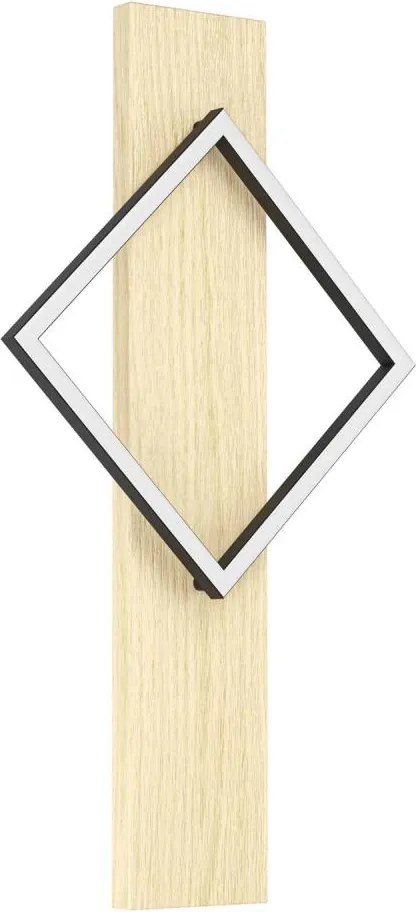 Eglo 901928 - LED стенен аплик BOYAL LED/13W/230V черно/бежово