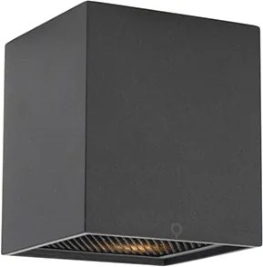 Дизайнерски повърхностно монтиран прожектор черен GU10 50mm - Qubo Honey