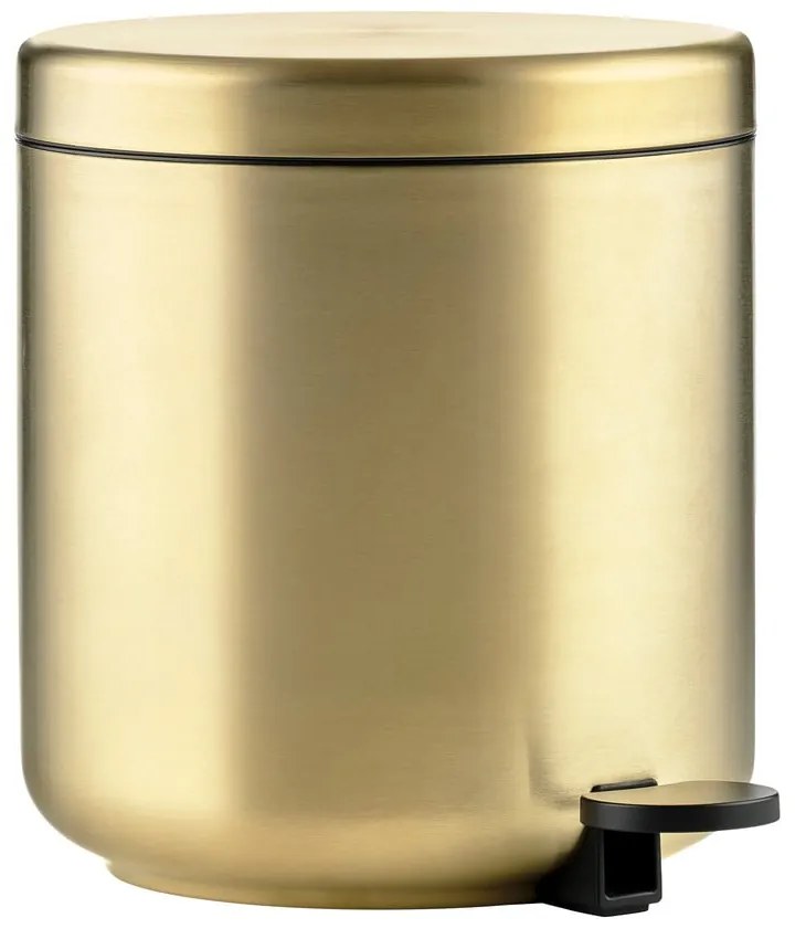 Кошче за боклук с педал от неръждаема стомана в месингов цвят 4 l Ume Brass – Zone