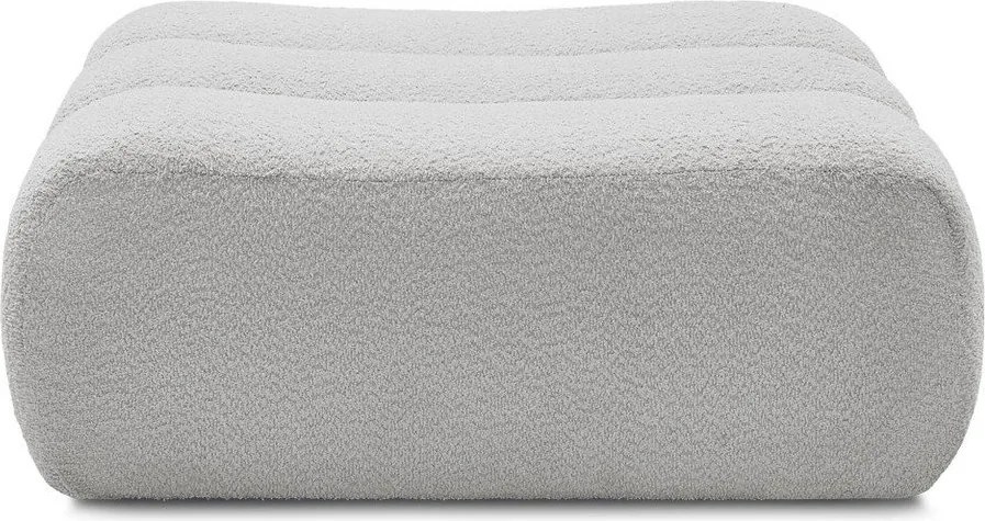 Светлосива табуретка от прежда с примки от букле Azra – Bobochic Paris