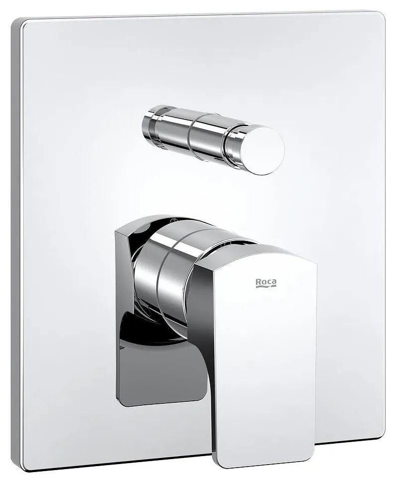 Смесител за вграждане1/2" A5A0B01C00, Roca, за вана-душ с автоматичен превключвател, хром, 18х16см