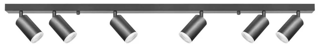 Спот LONDON 6xGU10/10W/230V черен