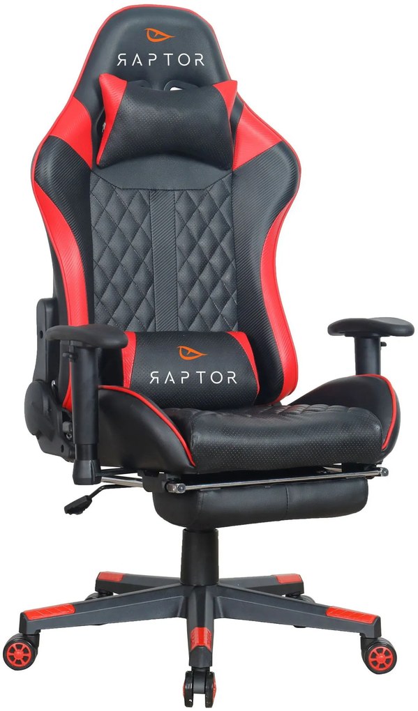 Геймърски стол Raptor Spectre-червен