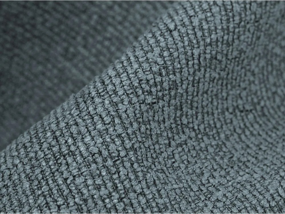 Син ъглов диван от прежда с примки от букле (десен ъгъл) Aloha – Makamii