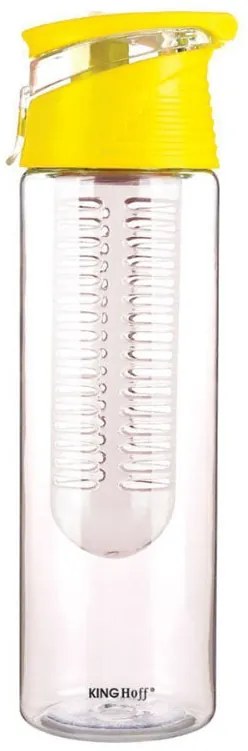 Бутилка за вода с контейнер за плодове или лед KINGHOFF KH 1192, 800 мл, Пластмаса, Различни цветове