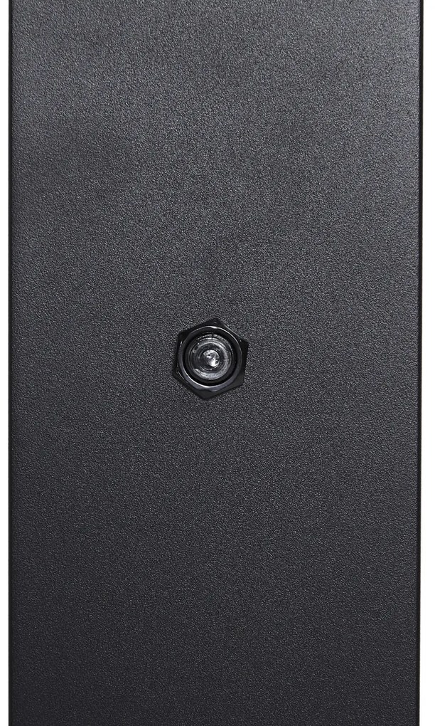 Модерен външен стълб черен с димно стъкло 70 см със сензор за здрач IP44 - Дания